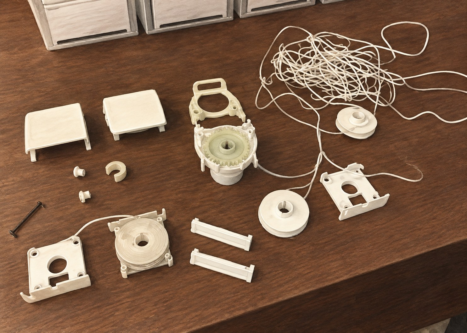 修理・メンテナンスに使用する窓装飾の部品
