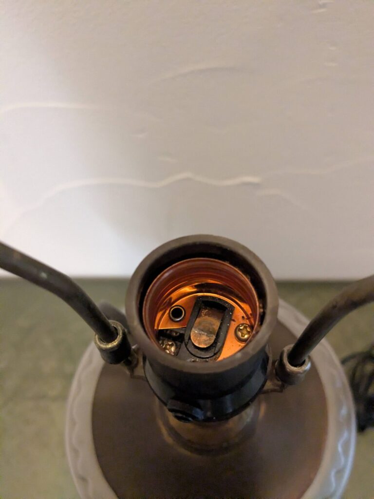 アンティーク照明 修理 配線 ソケット 交換 ランプ スタンド